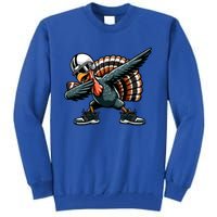 Dabbing Turkey Bowl Football Thanksgiving Gift Tall Sweatshirt