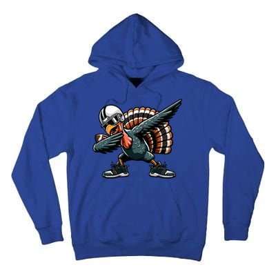 Dabbing Turkey Bowl Football Thanksgiving Gift Tall Hoodie