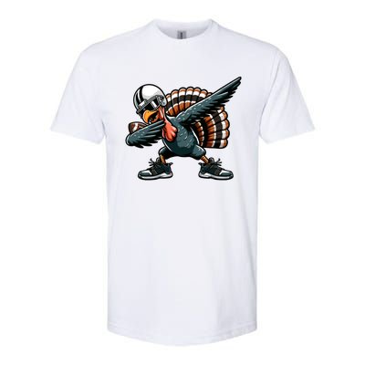 Dabbing Turkey Bowl Football Thanksgiving Gift Softstyle CVC T-Shirt