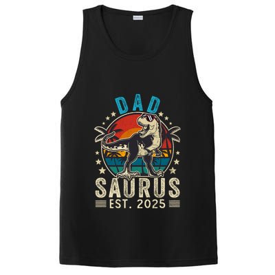 Dad To Be 2025 Dad Saurus Dinosaur Promoted To Daddy 2025 PosiCharge Competitor Tank
