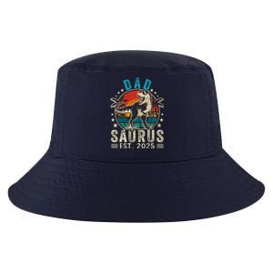 Dad To Be 2025 Dad Saurus Dinosaur Promoted To Daddy 2025 Cool Comfort Performance Bucket Hat