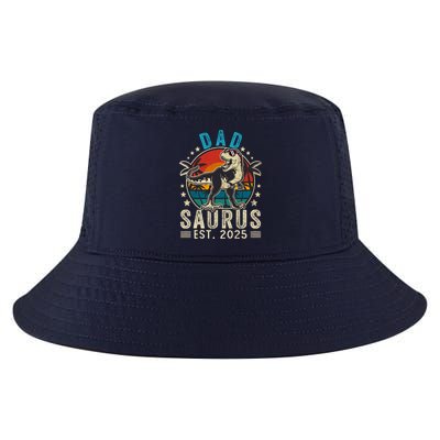 Dad To Be 2025 Dad Saurus Dinosaur Promoted To Daddy 2025 Cool Comfort Performance Bucket Hat