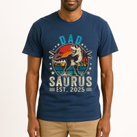 Dad To Be 2025 Dad Saurus Dinosaur Promoted To Daddy 2025 Tall T-Shirt