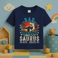 Dad To Be 2025 Dad Saurus Dinosaur Promoted To Daddy 2025 Toddler T-Shirt