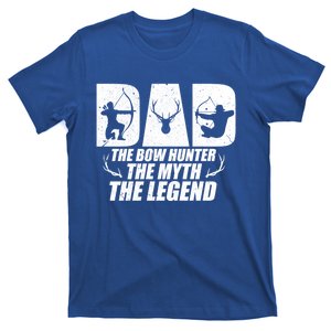 Dad The Bow Hunter The Myth The Legend Funny Hunting Father Meaningful Gift T-Shirt