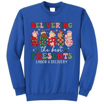 Delivering The Best Presents Labor Delivery Nurse Christmas Sweatshirt