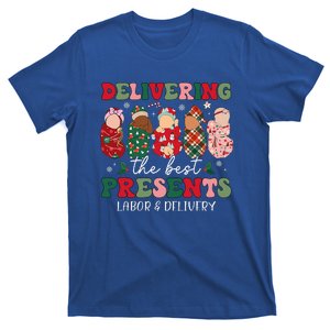 Delivering The Best Presents Labor Delivery Nurse Christmas T-Shirt