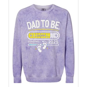 Dad To Be 2025 Loading Colorblast Crewneck Sweatshirt