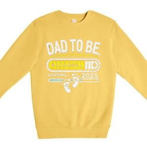 Dad To Be 2025 Loading Premium Crewneck Sweatshirt