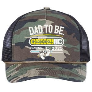 Dad To Be 2025 Loading Retro Rope Trucker Hat Cap