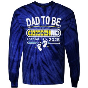 Dad To Be 2025 Loading Tie-Dye Long Sleeve Shirt