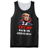 Donald Trump Back To Greatness President Trump 2024 Mesh Reversible Basketball Jersey Tank