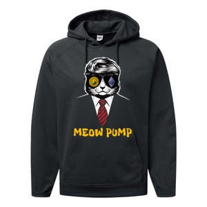 Donald Trump Bitcoin Crypto Pump 2024 Performance Fleece Hoodie