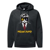 Donald Trump Bitcoin Crypto Pump 2024 Performance Fleece Hoodie