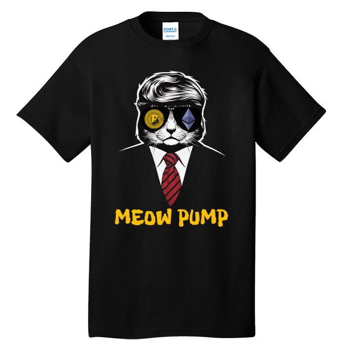 Donald Trump Bitcoin Crypto Pump 2024 Tall T-Shirt