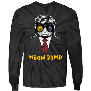 Donald Trump Bitcoin Crypto Pump 2024 Tie-Dye Long Sleeve Shirt