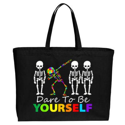 Dare To Be Yourself Autism Mom Cotton Canvas Jumbo Tote