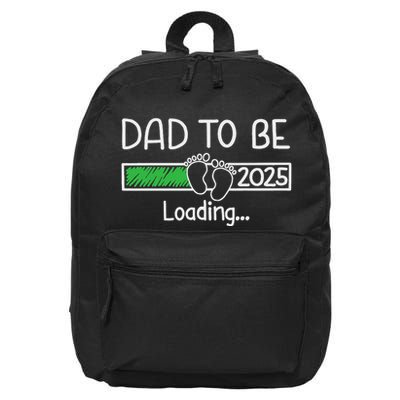 Dad To Be 2025 Dad Loading 2025 Father Expect Baby 2025 16 in Basic Backpack