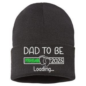 Dad To Be 2025 Dad Loading 2025 Father Expect Baby 2025 Sustainable Knit Beanie