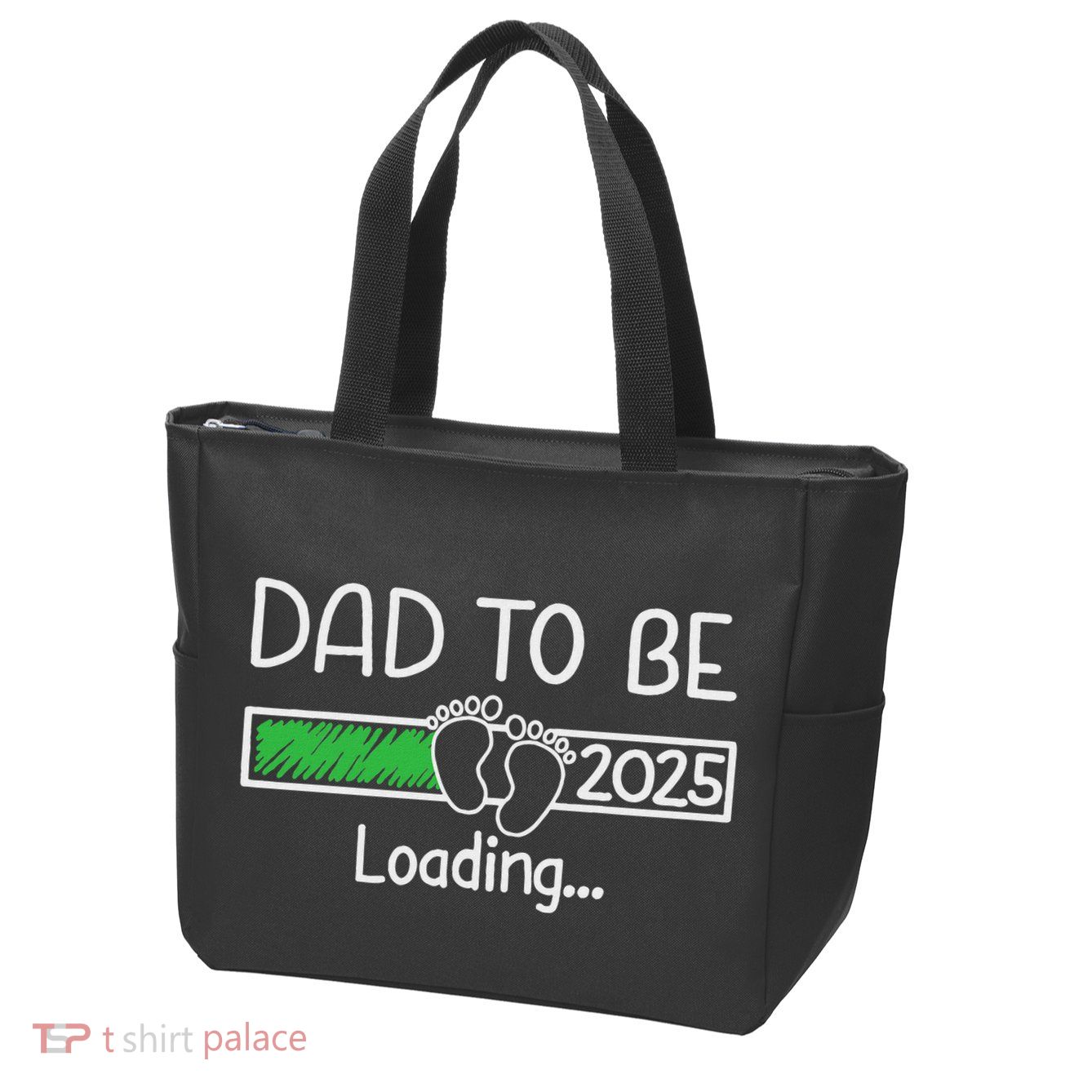 Dad To Be 2025 Dad Loading 2025 Father Expect Baby 2025 Zip Tote Bag