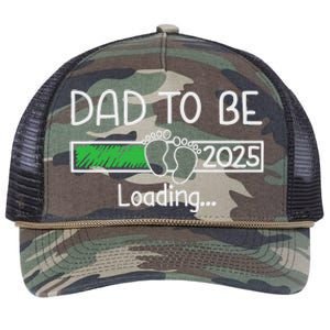 Dad To Be 2025 Dad Loading 2025 Father Expect Baby 2025 Retro Rope Trucker Hat Cap