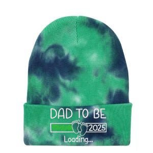 Dad To Be 2025 Dad Loading 2025 Father Expect Baby 2025 Tie Dye 12in Knit Beanie