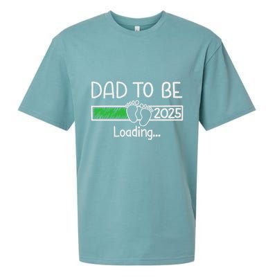 Dad To Be 2025 Dad Loading 2025 Father Expect Baby 2025 Sueded Cloud Jersey T-Shirt