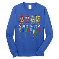 Dare To Be Yourself Autism Awareness Superheroes Gift Long Sleeve Shirt