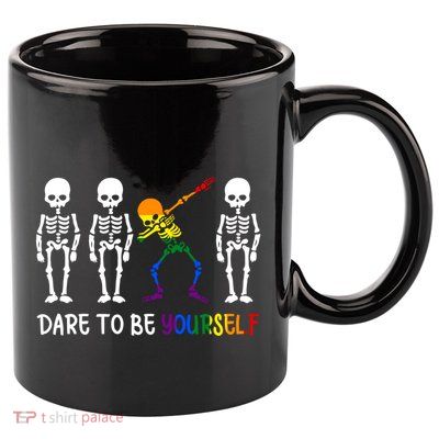 Dare To Be Yourself Autism Awareness Cute Lgbt Pride Funny Gift 11oz C Handle Ceramic Mug