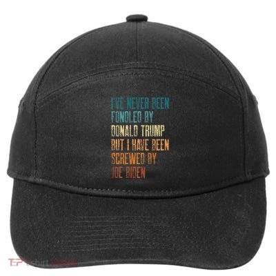 Donald Trump But Screwed By Biden 7-Panel Snapback Hat