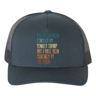 Donald Trump But Screwed By Biden Yupoong Adult 5-Panel Trucker Hat