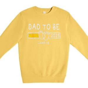 Dad To Be 2025 Dad Est 2025 Daddy To Be Promoted To Daddy Premium Crewneck Sweatshirt