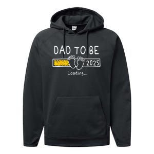 Dad To Be 2025 Dad Est 2025 Daddy To Be Promoted To Daddy Performance Fleece Hoodie