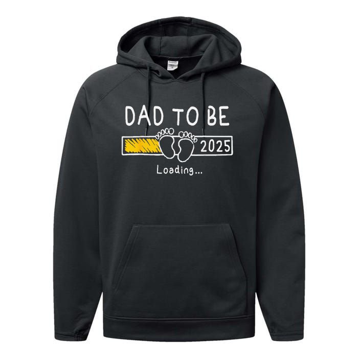 Dad To Be 2025 Dad Est 2025 Daddy To Be Promoted To Daddy Performance Fleece Hoodie