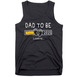 Dad To Be 2025 Dad Est 2025 Daddy To Be Promoted To Daddy Tank Top