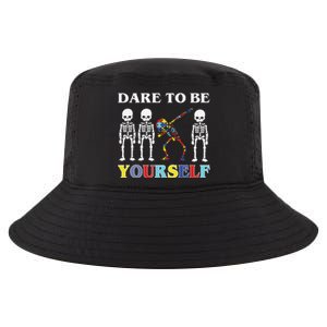 Dare To Be Yourself Autism Awareness Skeleton Cool Comfort Performance Bucket Hat