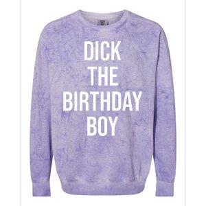 Dick The Birthday Boy Funny Humor Meme Colorblast Crewneck Sweatshirt