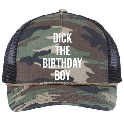 Dick The Birthday Boy Funny Humor Meme Retro Rope Trucker Hat Cap