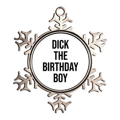 Dick The Birthday Boy Funny Humor Meme Metallic Star Ornament