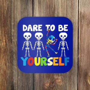 Dare To Be Yourself Autism Awareness Month Gift Coaster