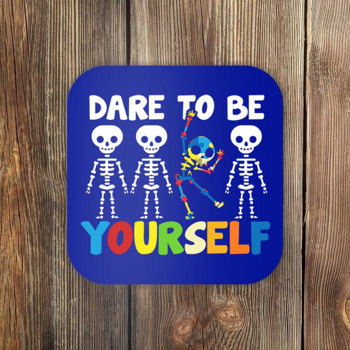 Dare To Be Yourself Autism Awareness Month Gift Coaster