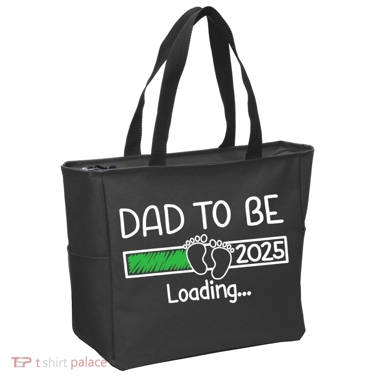 Dad To Be 2025 Dad Loading 2025 Father Expect Baby 2025 Zip Tote Bag