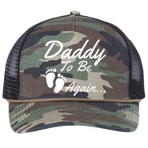  Daddy To Be, Again... Soon To Be Dad Shirt Retro Rope Trucker Hat Cap