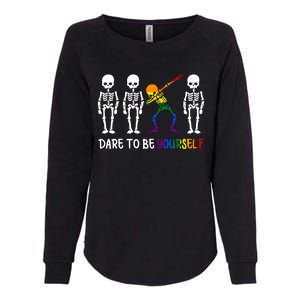 Dare To Be Yourself Autism Awareness Tee Cute Lgbt Pride Meaningful Gift Womens California Wash Sweatshirt