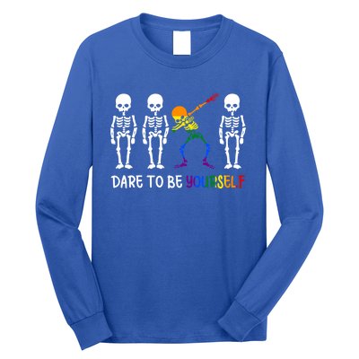 Dare To Be Yourself Autism Awareness Tee Cute Lgbt Pride Meaningful Gift Long Sleeve Shirt