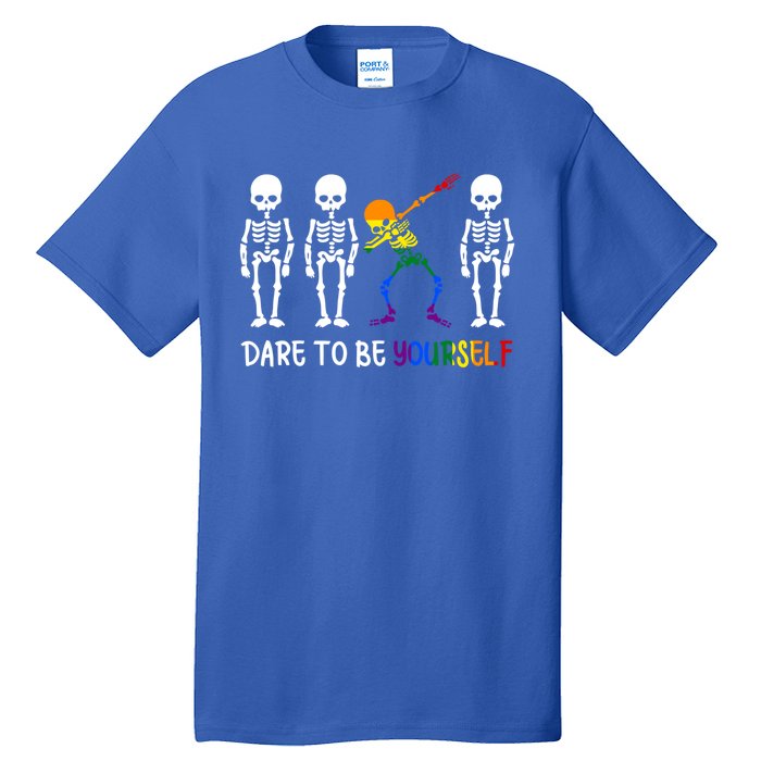 Dare To Be Yourself Autism Awareness Tee Cute Lgbt Pride Meaningful Gift Tall T-Shirt