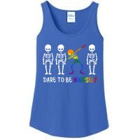 Dare To Be Yourself Autism Awareness Tee Cute Lgbt Pride Meaningful Gift Ladies Essential Tank