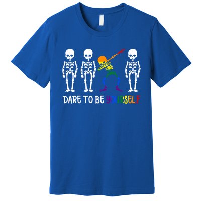 Dare To Be Yourself Autism Awareness Tee Cute Lgbt Pride Meaningful Gift Premium T-Shirt