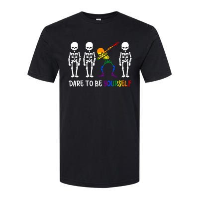 Dare To Be Yourself Autism Awareness Tee Cute Lgbt Pride Meaningful Gift Softstyle CVC T-Shirt