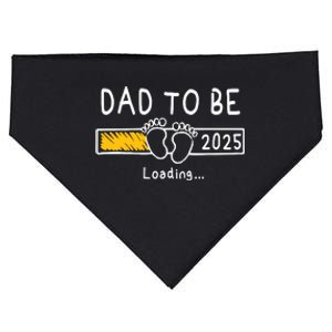 Dad To Be 2025 Dad Est 2025 Daddy To Be Promoted To Daddy USA-Made Doggie Bandana